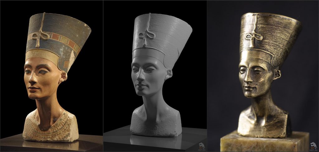 Nefertiti: zdjęcie, model 3D, odlew